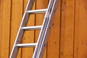 ladder on the wall