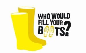 Who would fill your boots? logo