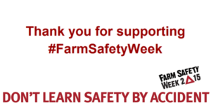 Thank you for supporting farm safety week 2015